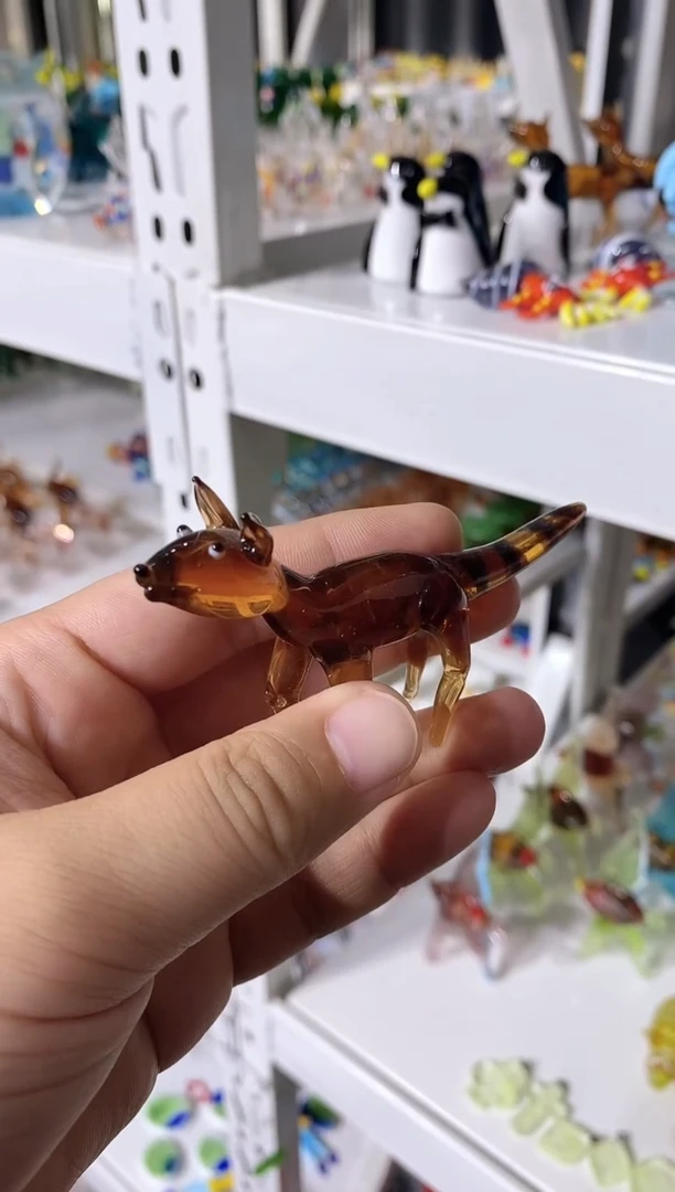 琉璃手工艺品袋狼