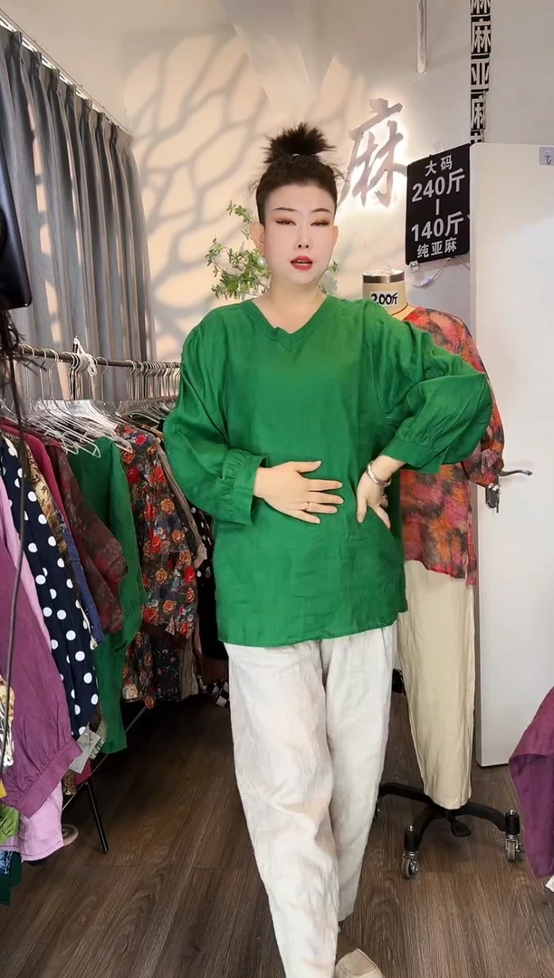 亚麻大码女装系列。