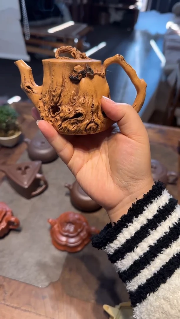 茶壶紫砂欲**树达摩 黄金段