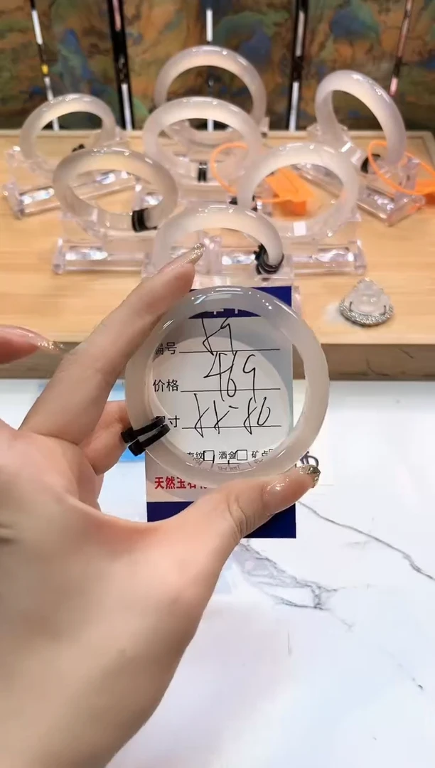 玛瑙/玉髓手镯未镶嵌59-LLL马黑2-56+