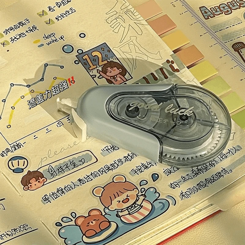 小红书ins风防摔修正带高颜值小清新涂改带大容量顺滑静音改正带