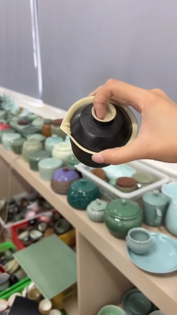 龙泉云间青瓷小米茶器