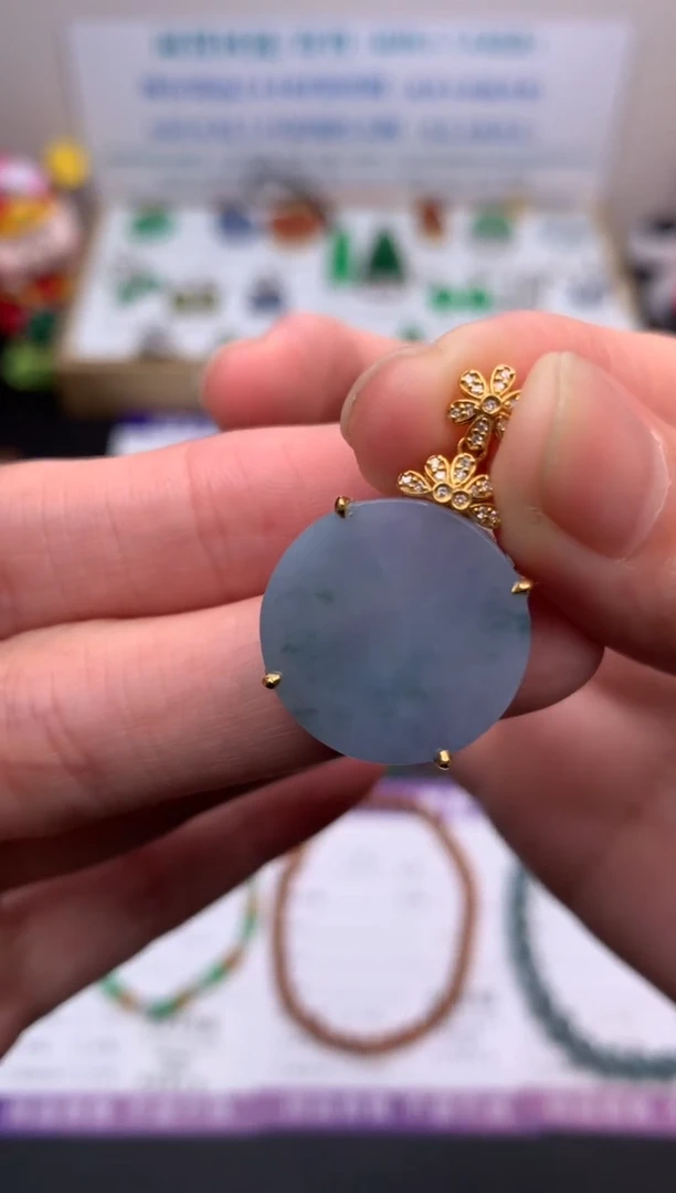 【闪购商品】定制翡翠18K金镶嵌模式推广期24小时鉴赏期