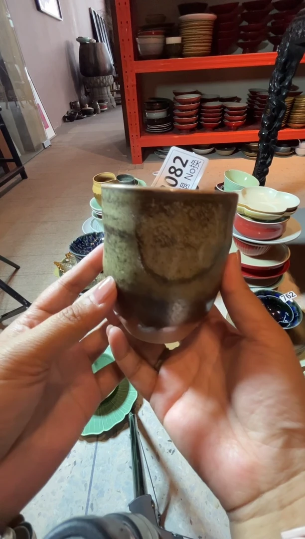 瓷片b082福利志野玻化扭扭杯