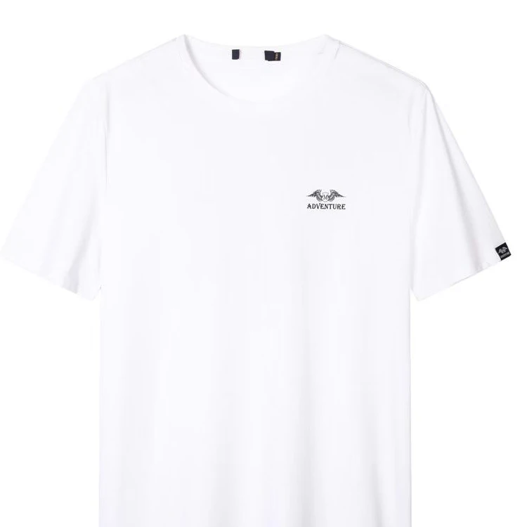 夏季男士T恤冰氧棉舒适凉爽免烫印花宽松透气27