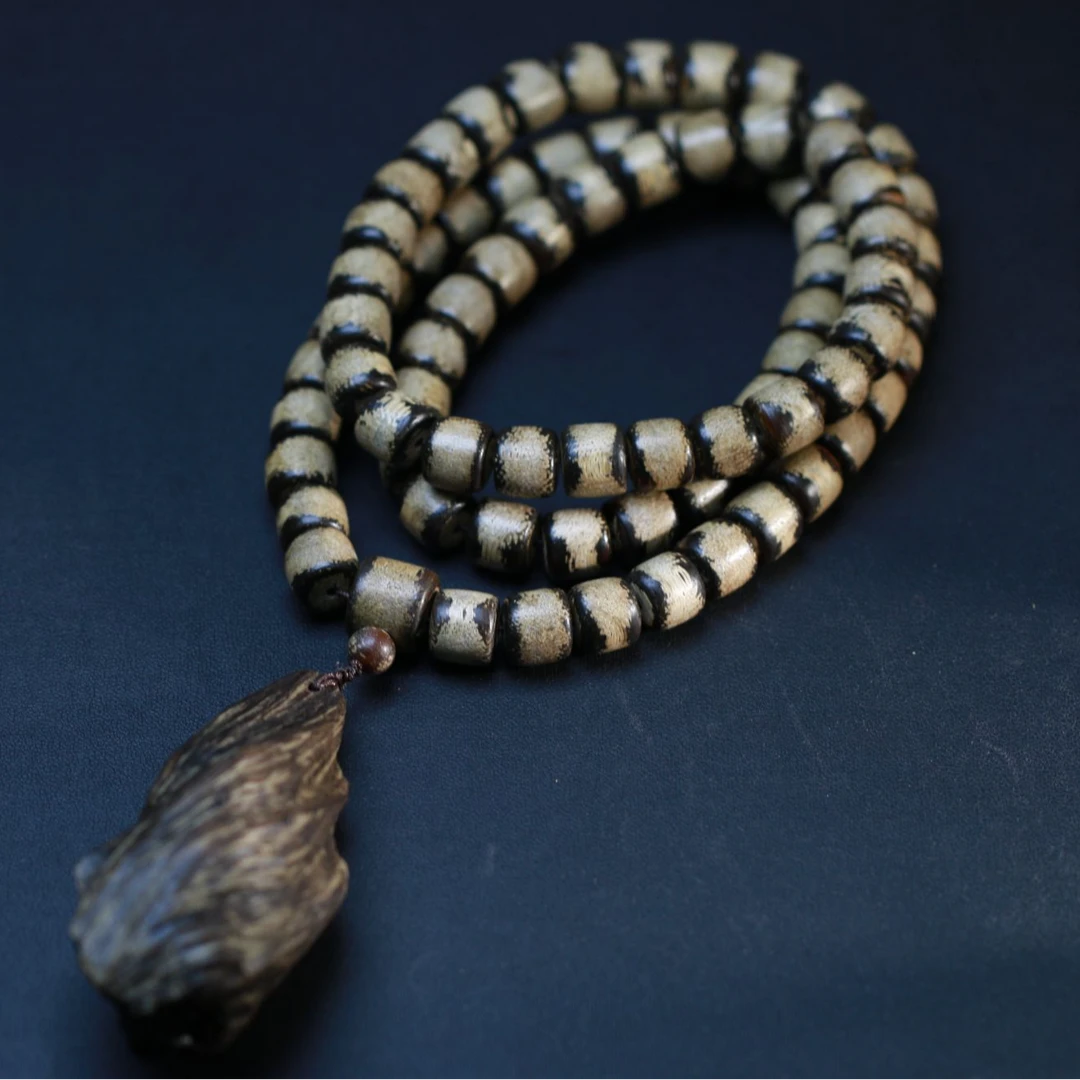 【曹总文玩】文玩沉香木串吊坠SG185