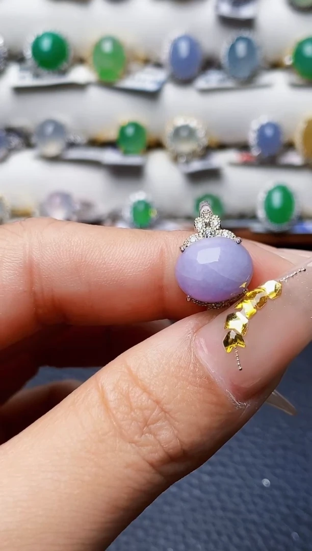 银S925镶嵌戒指翡翠1248