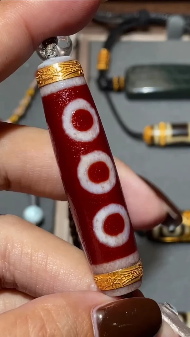 【闪购商品】玛瑙/玉髓颈饰18K金镶嵌LZ-00916-18k金镶红肉三