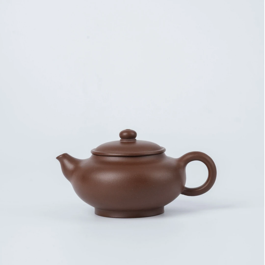 宜兴紫砂壶 半手工【紫月】100cc