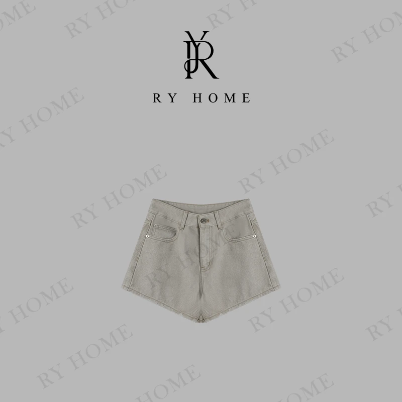 【容雨RYHOME】100%棉＋夏季显瘦无弹A字牛仔短裤251K2455