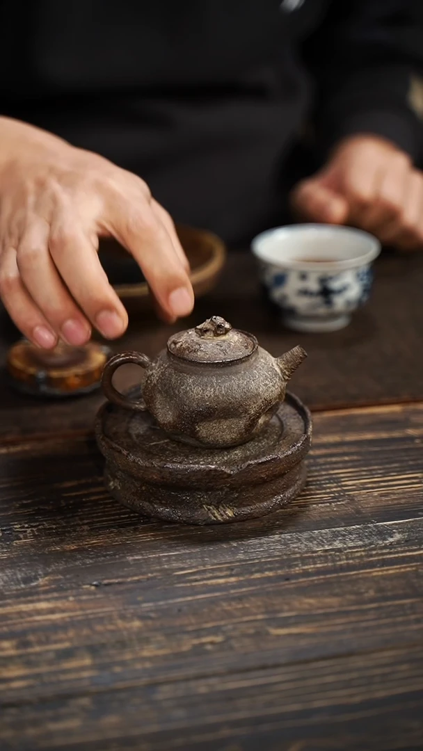 全手工制作 南蛮正把壶 太湖石摘