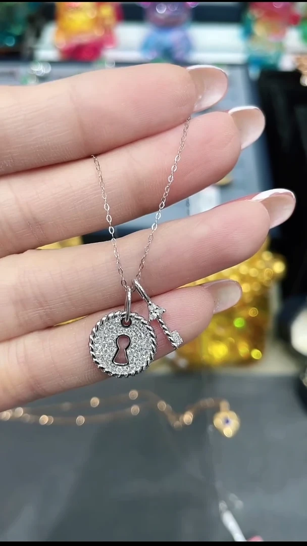 项链18K金镶嵌钻石1