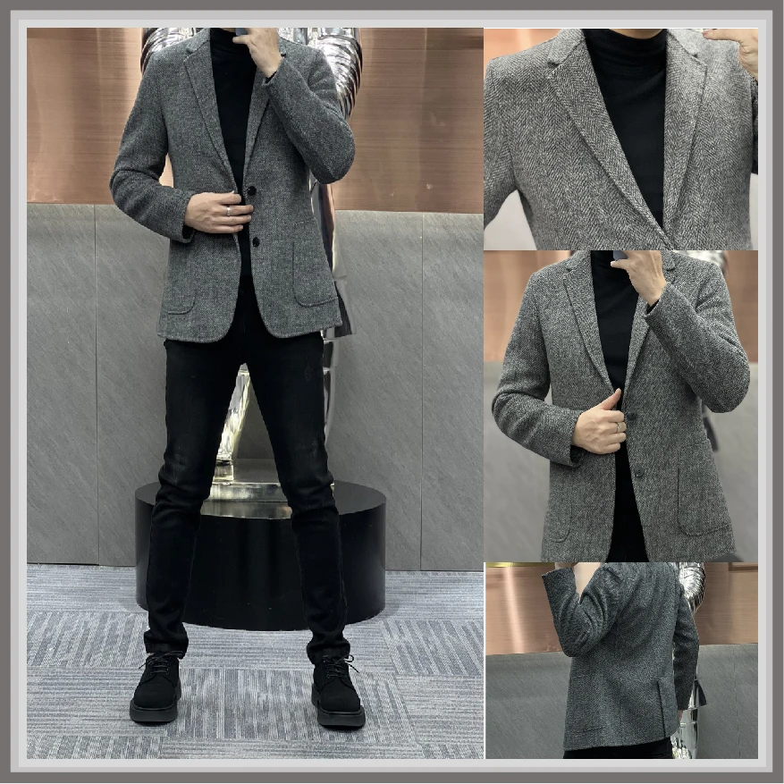 春季新品 男士斜纹羊毛西服 时尚有型 KF59