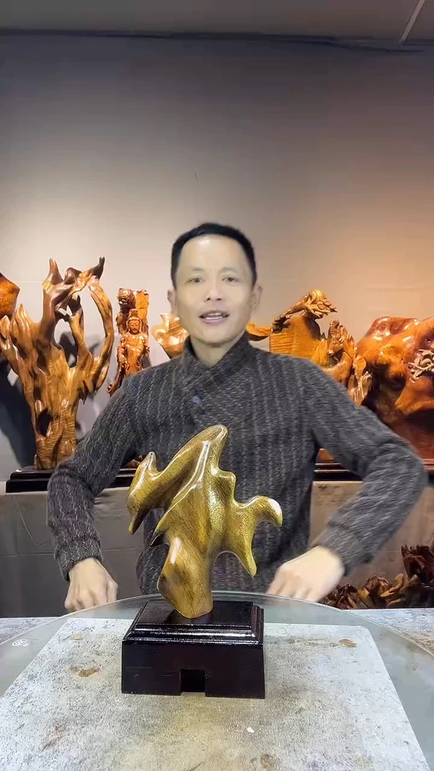 金丝楠开****！小叶桢楠随行摆件36