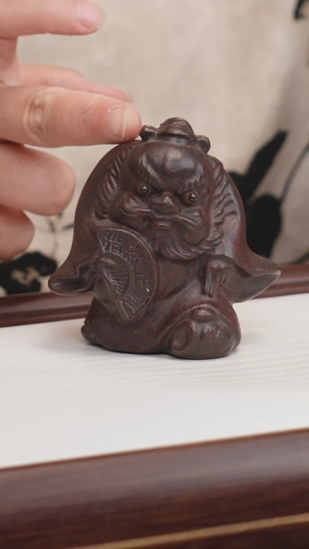 茶壶紫砂紫砂茶宠钟馗