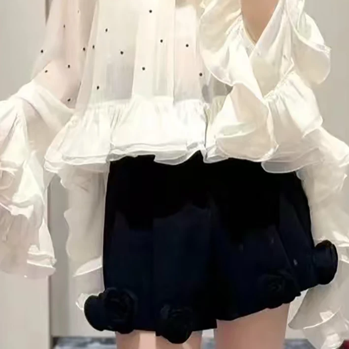 【DÉ MYSTÈRE】拉拉家洋气减龄高腰a字短裙GZJ68040