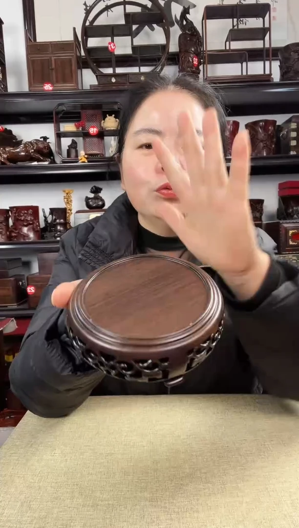 木新黑圆老李红木工艺品