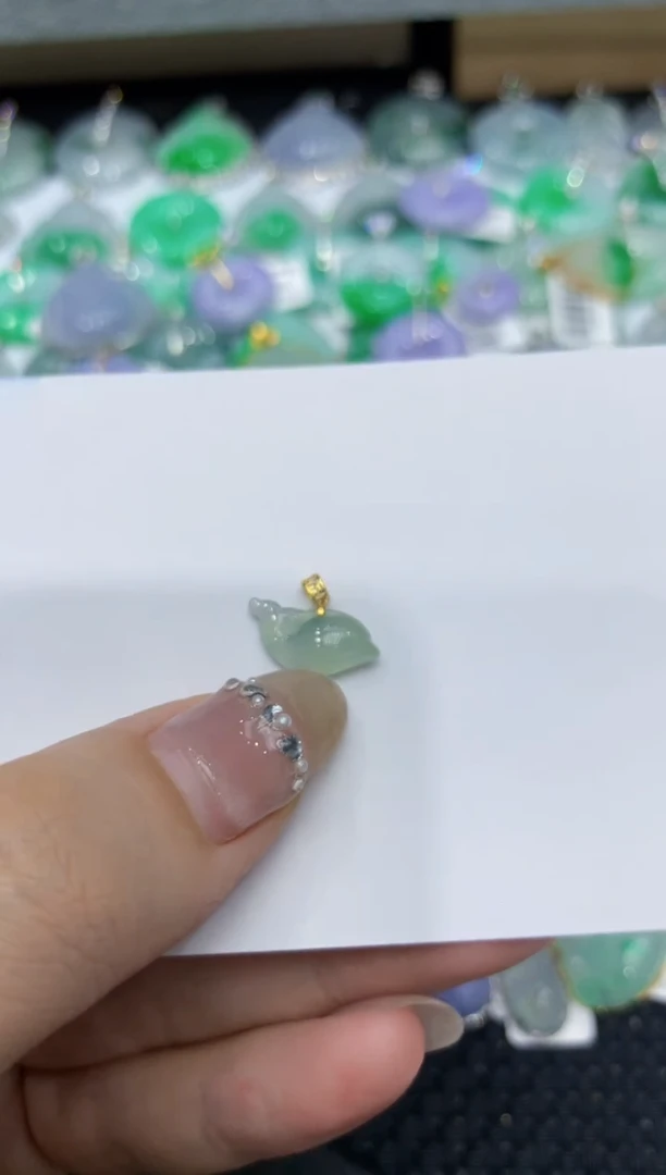【闪购商品】翡翠颈饰18K金镶嵌222222222