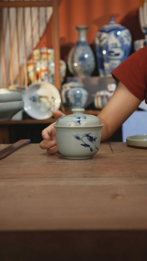 瓷片景德镇设计师釉下手绘陶瓷餐具