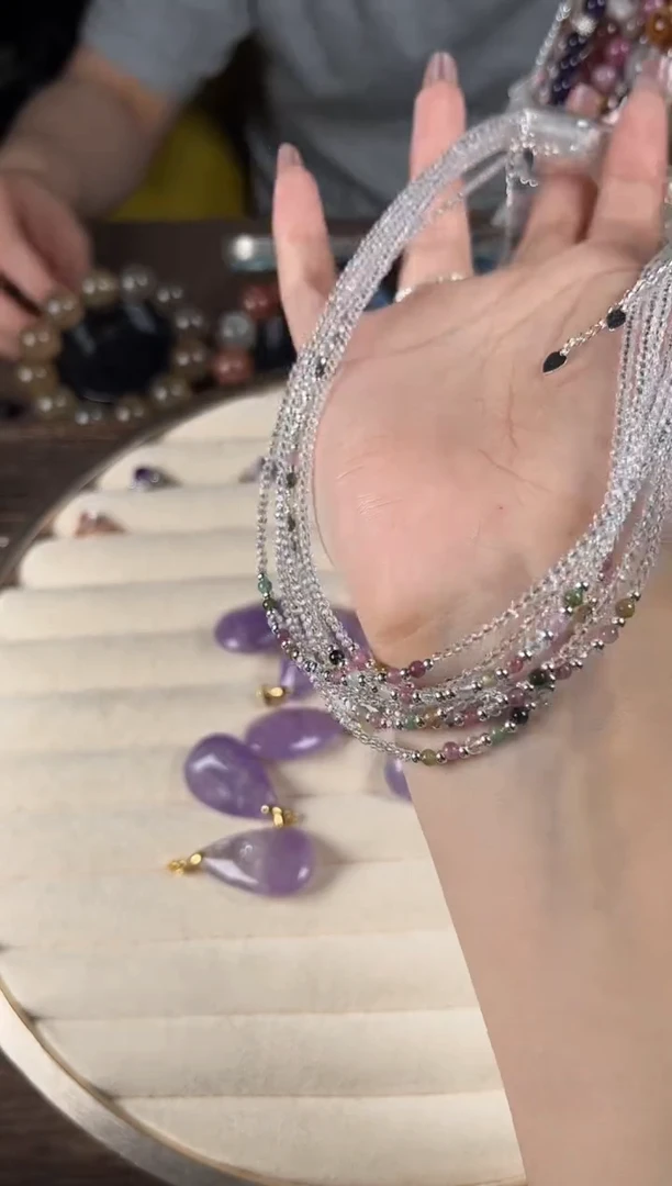 未镶嵌项链碧玺碧玺项链