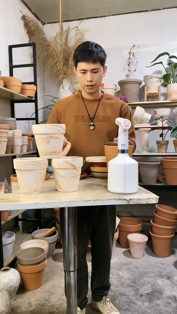 【闪购商品】红陶13*13玛奇朵 3盆3托