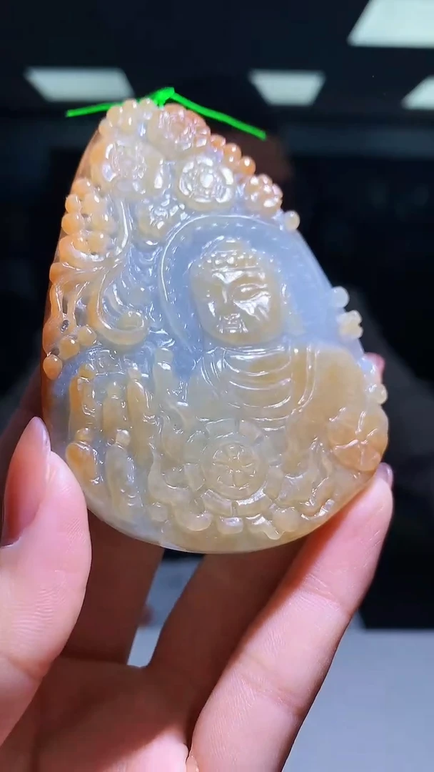 【闪购商品】定制翡翠未镶嵌1023hm-毛货挂件43