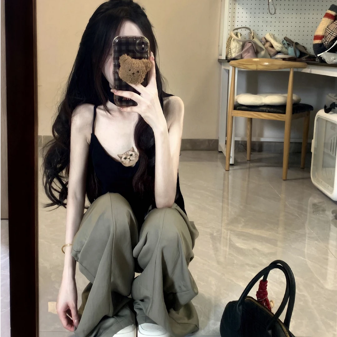 2025夏季新款时尚打底吊带背心气质显瘦洋气休闲百搭性感辣妹外出