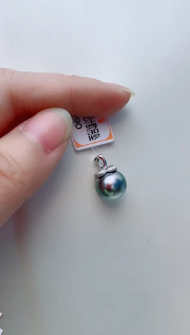 海水珍珠银S925镶嵌颈饰A79