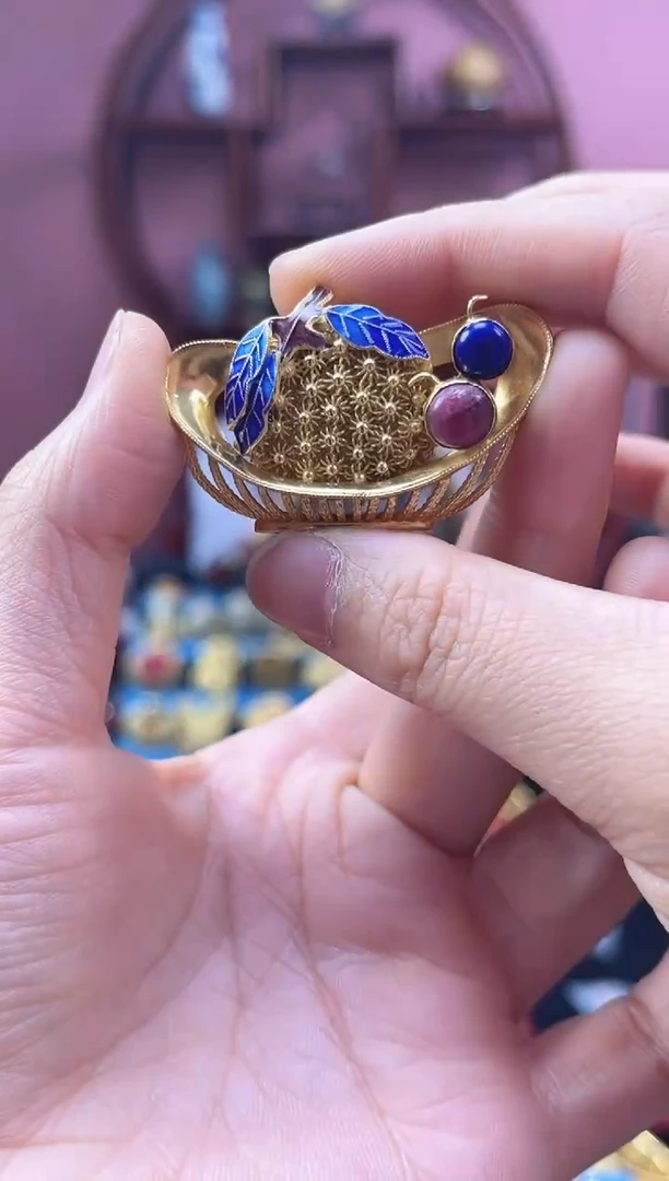 非遗 花丝镶嵌 吊坠 胸针