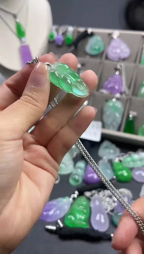 颈饰未镶嵌翡翠  所见即所得 一图一物