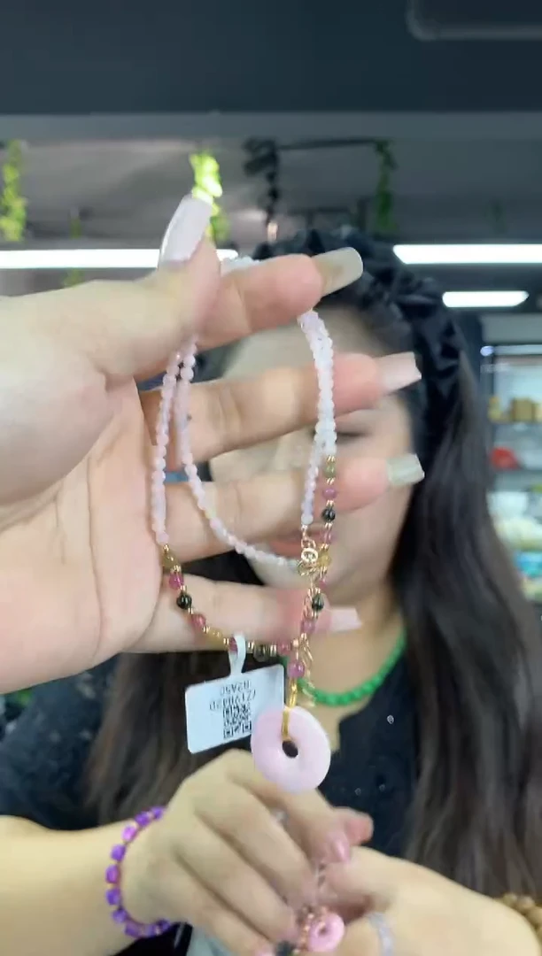 项链未镶嵌碧玺多样性发其一颜色微差