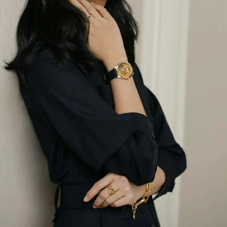 4682时尚女士全自动机械手表【赠调表器】