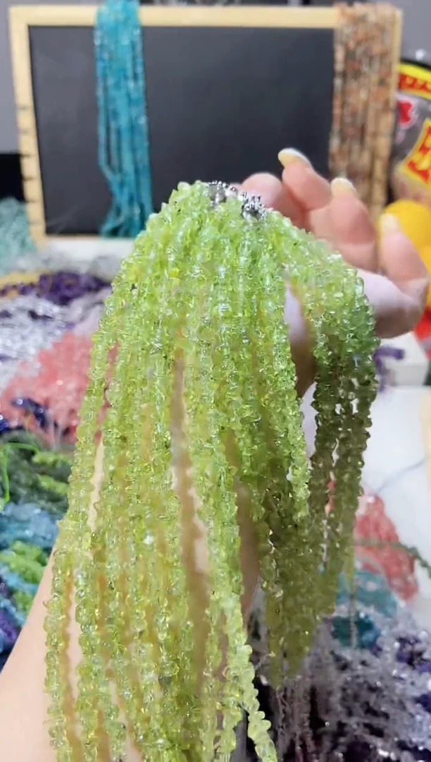 未镶嵌珠宝半成品水晶橄榄手链