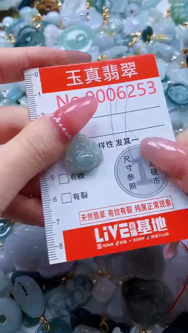 翡翠未镶嵌吊坠(不含链)6253