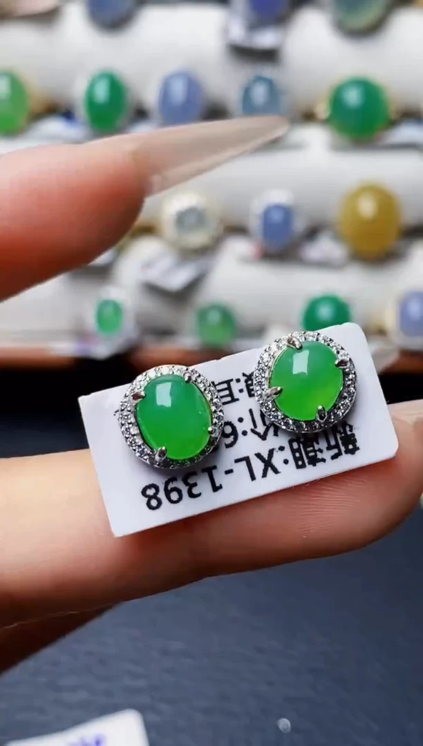 银S925镶嵌戒指翡翠1092