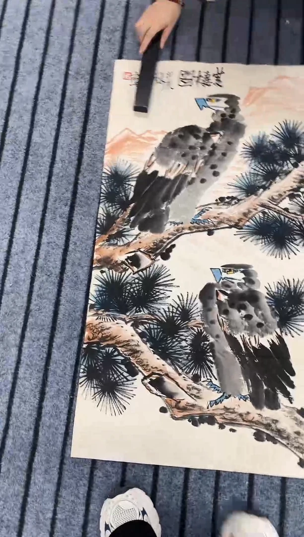 精品国画三尺花鸟