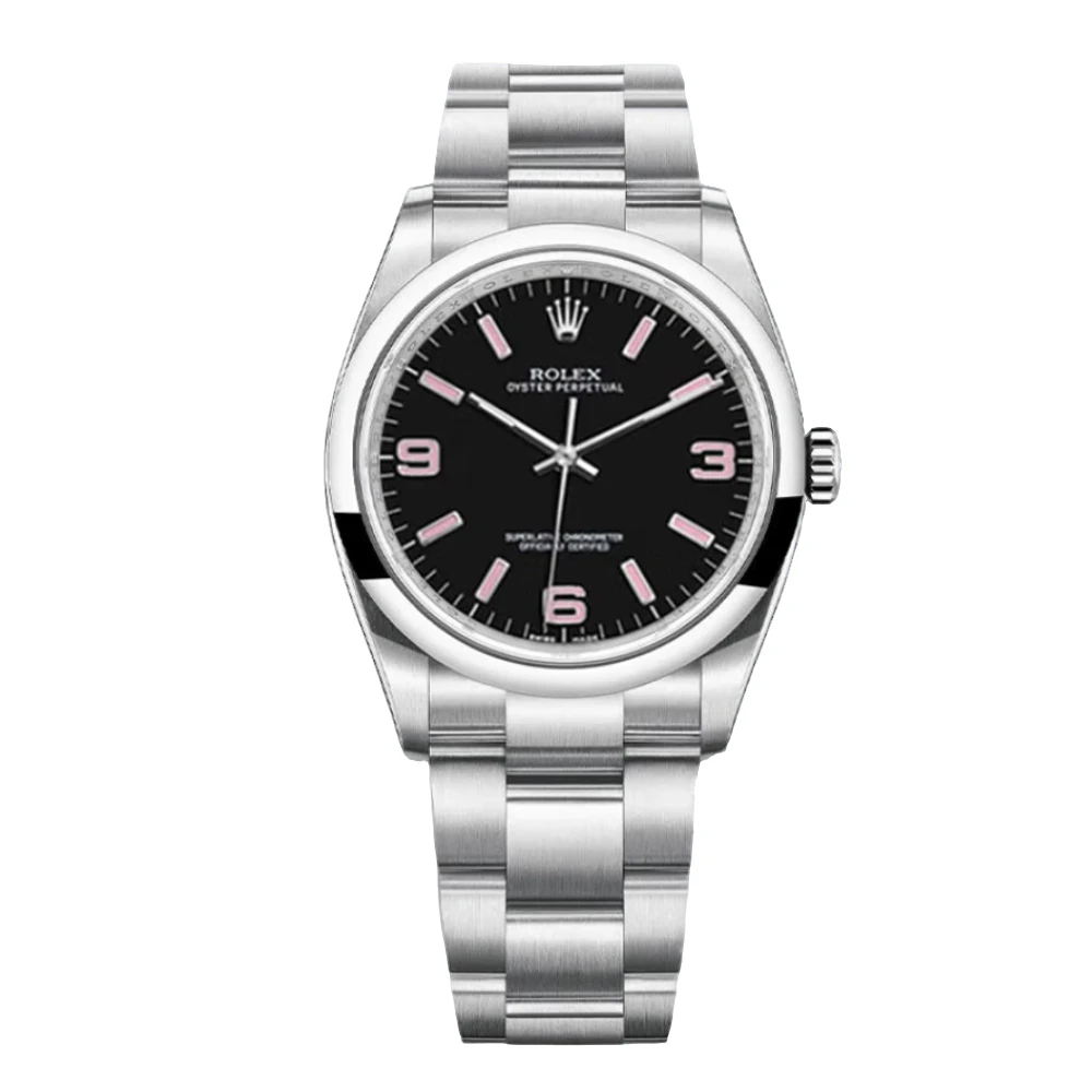 99新 Rolex/劳力士 蚝式116000/36mm/黑面粉数字夜光/自动/单表