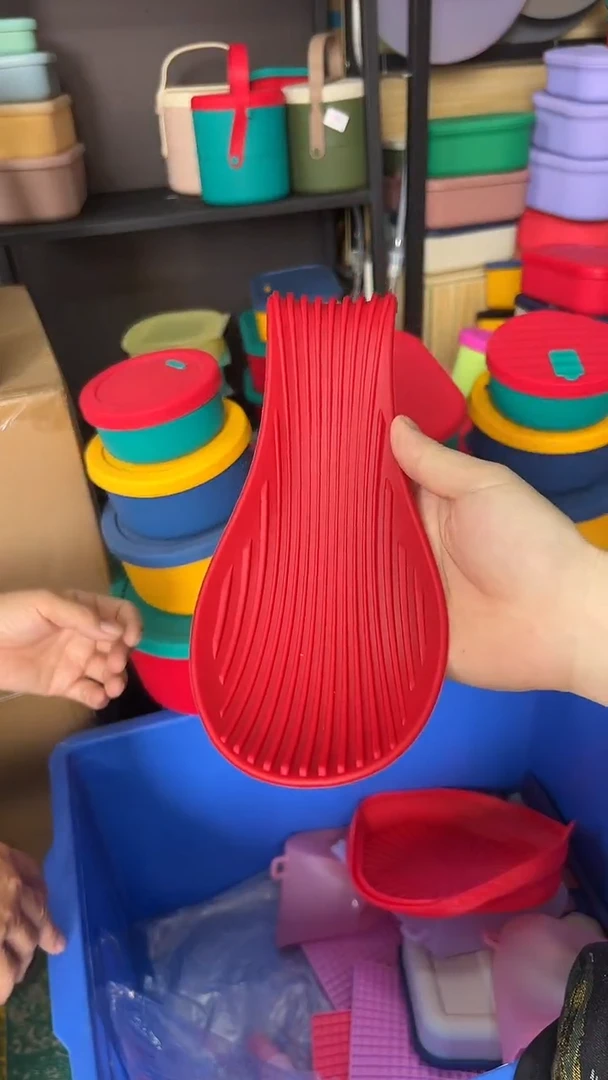 硅胶红色-硅胶勺垫