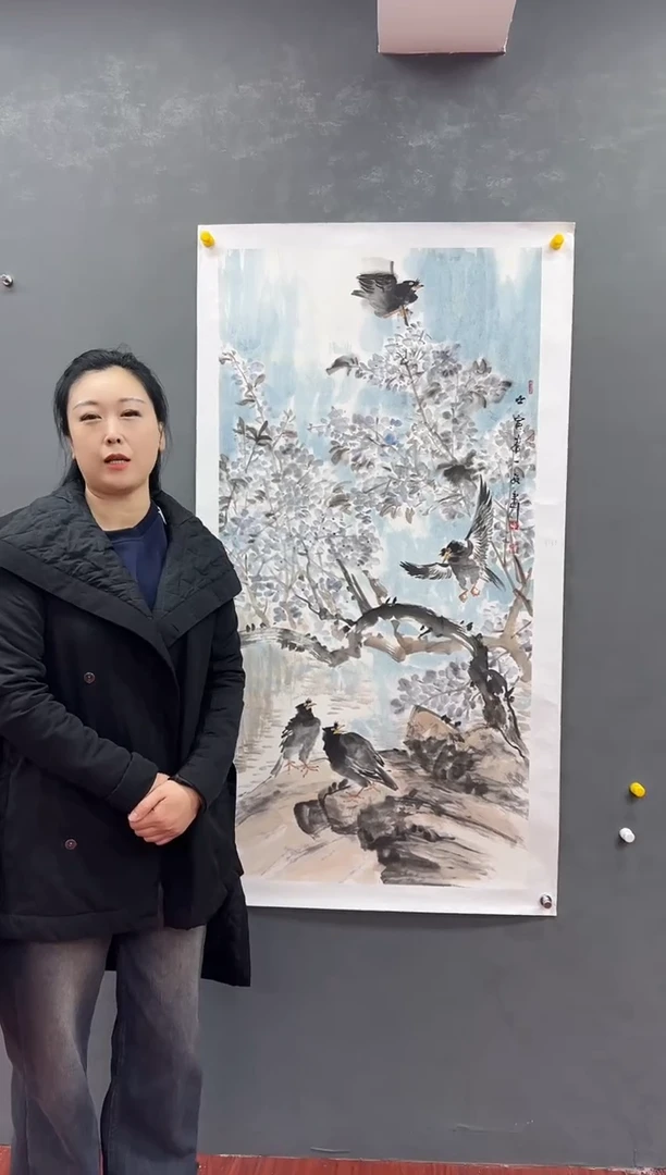 【闪购商品】国画一画庐美术馆申一孜老师国画作品10-1