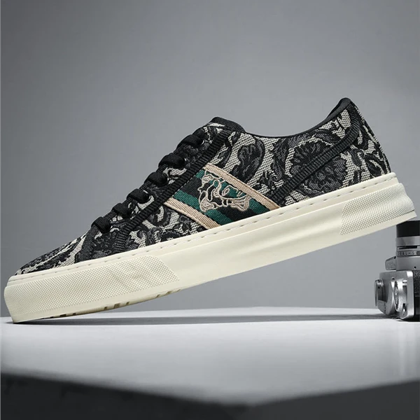 路易弗狄布鞋男夏季男鞋透气黑色百搭鞋潮流夏季黑色透气运动鞋