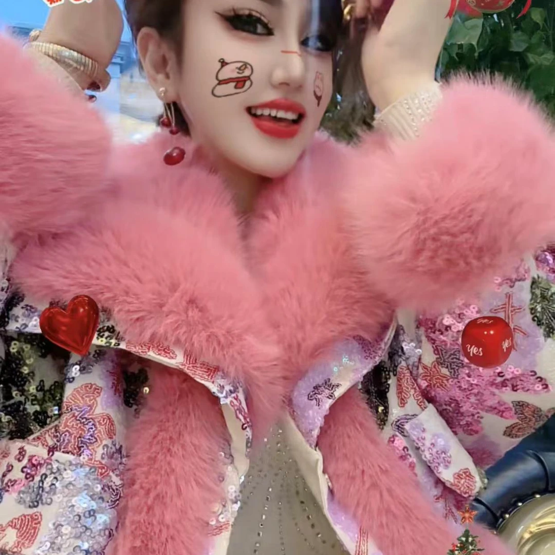 24082 重工亮片时尚潮流外套