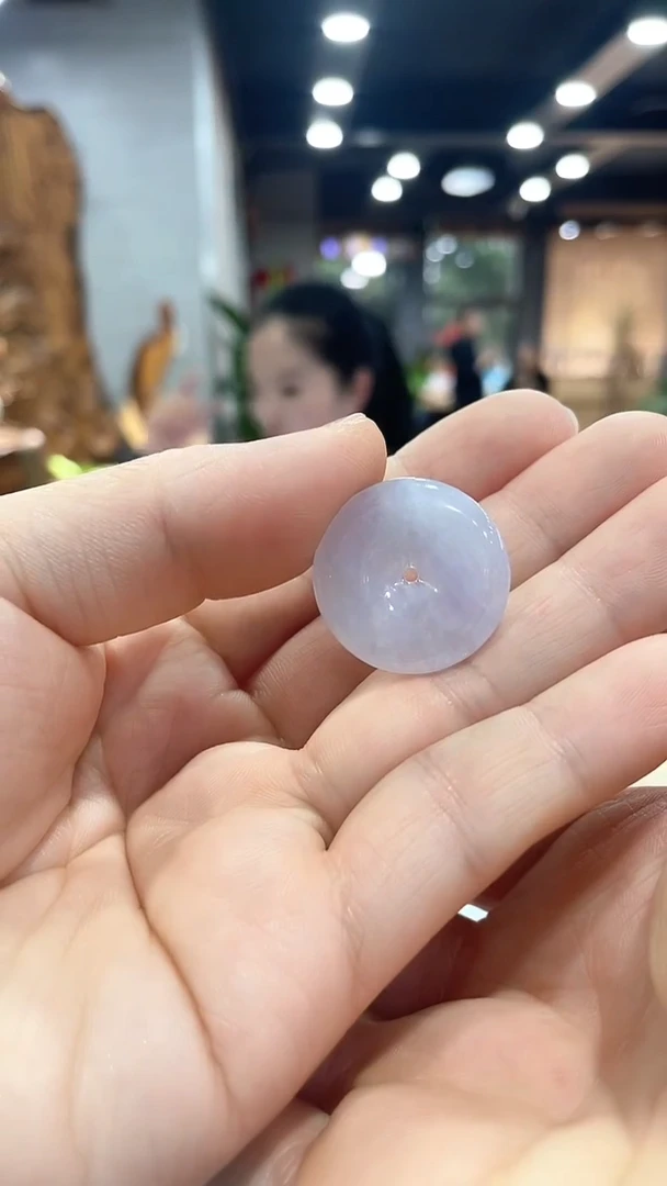 吊坠(不含链)未镶嵌翡翠7平安扣 紫（多样性发一）