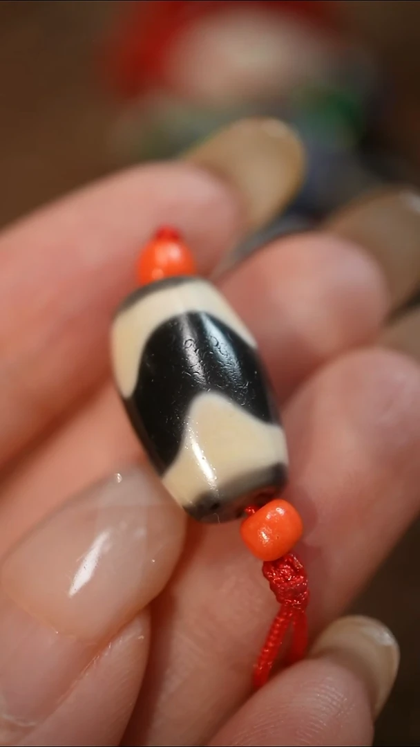 未镶嵌颈饰玛瑙/玉髓z****s蚀花玛瑙珠珠