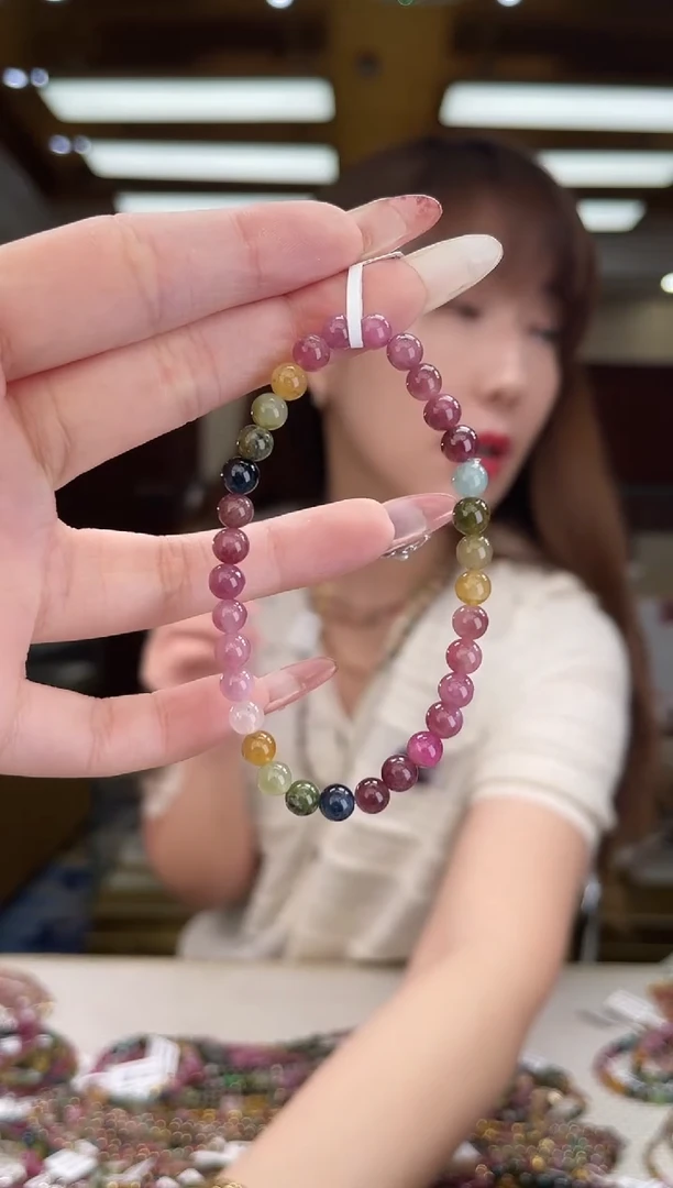 /未镶嵌碧玺5mm+单圈多样性发货