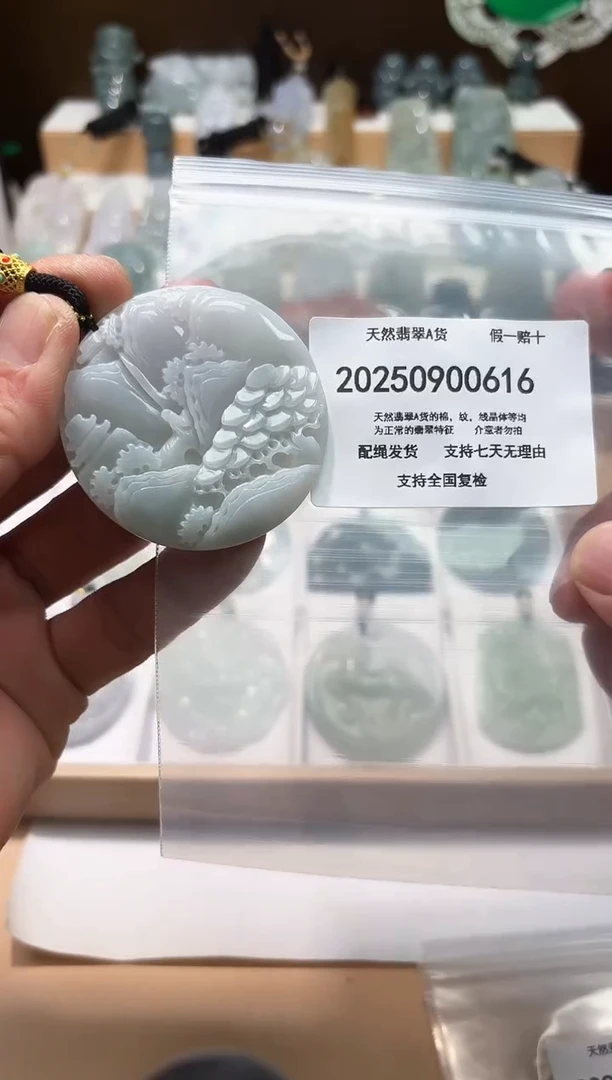颈饰未镶嵌翡翠天然A货翡翠20250906