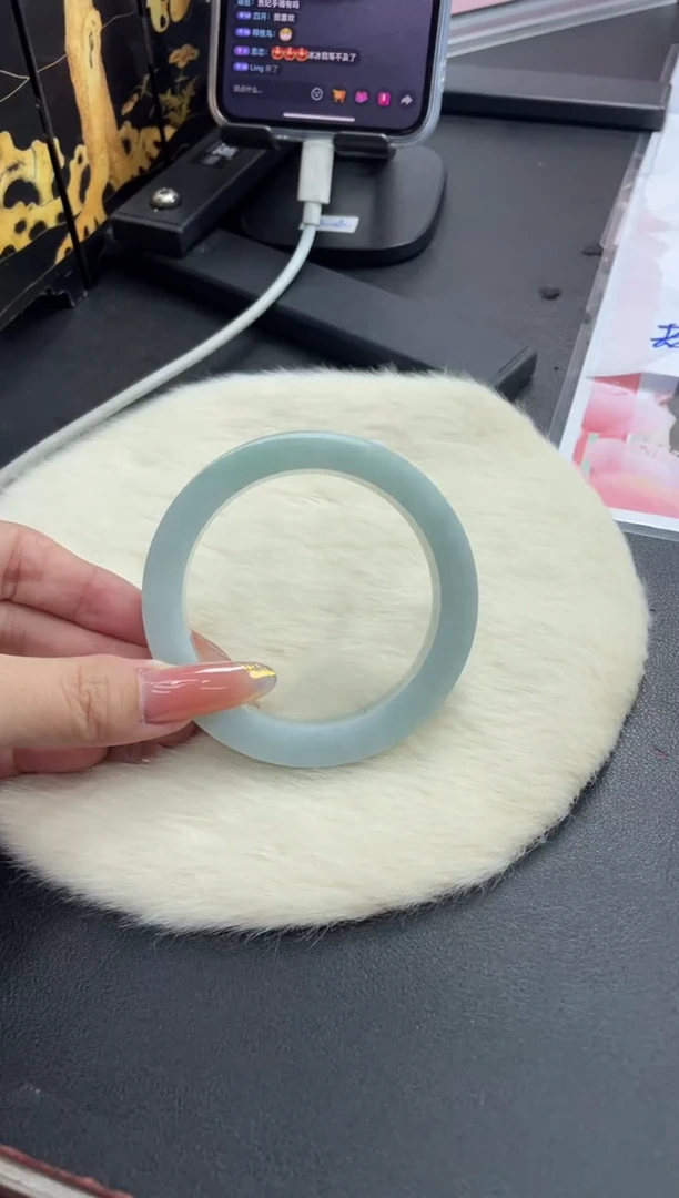 未镶嵌手镯定制翡翠定制手镯ADL6/DZS（蓝）