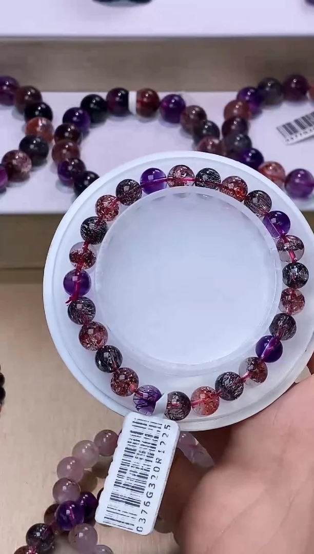 【闪购商品】水晶手链未镶嵌黑加仑超七7m+