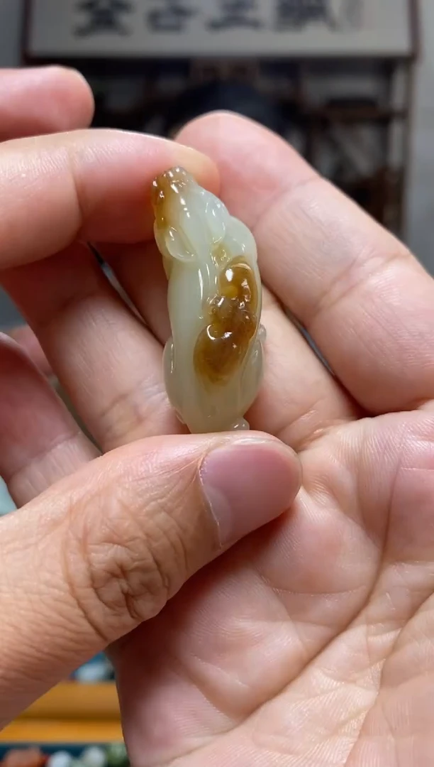 和田玉未镶嵌挂件89