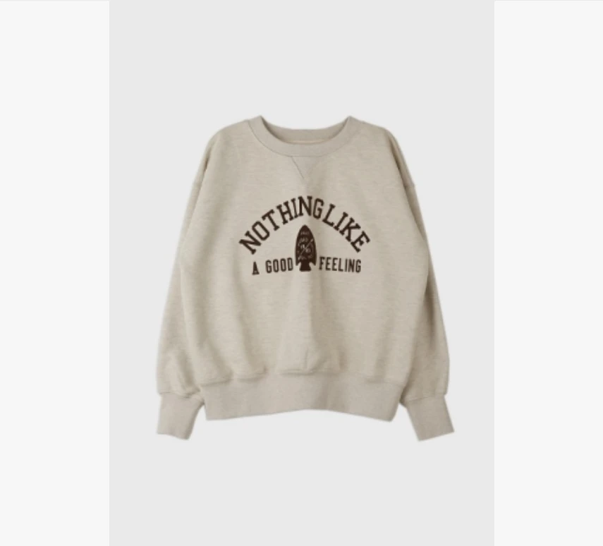 韩国小众品牌 MUSED 圆领字母印花卫衣