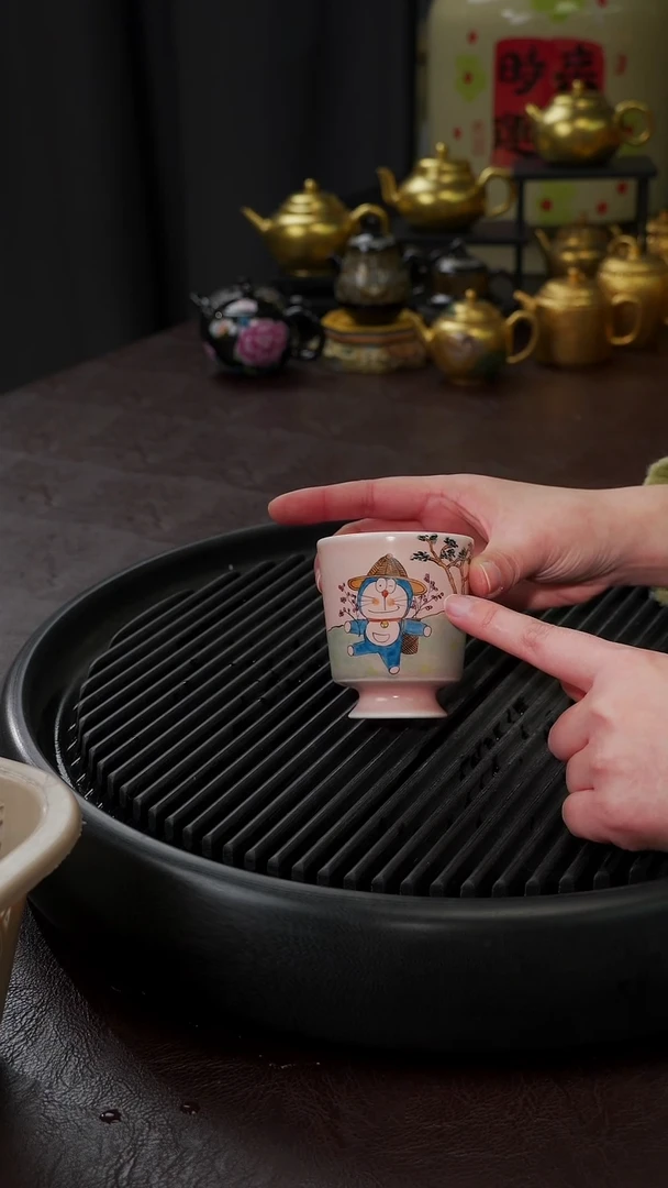 【闪购商品】杯【宜景窑柴烧多来A梦】杯子13